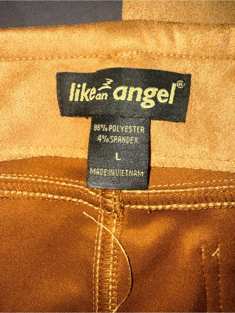like an angel Tan Lace-Up Boot Cut Jumpsuit Pants - Picture 3 of 4
